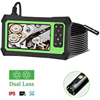 TTLIFE Endoscopio Industrial 1080P- endoscopio de Doble Lente- Cable de 5 m- batería de 3000 mAh- cámara de boroscopio…